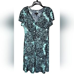 Womens' Multicolored Print Midi Dress